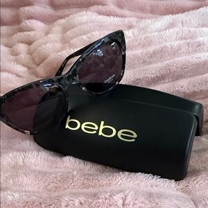 Bebe JET LACE Black Sunglasses